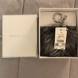 Michael Kors Fur Pom Pom Charm